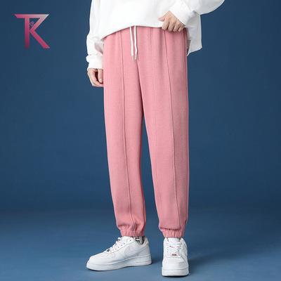 China Customized Viable Logo Printing Men Tracksuit Cotton Trouser Pants Sublimation Tracksuits Sport Wear Cargo Fit Male Sweatpants Soft for sale