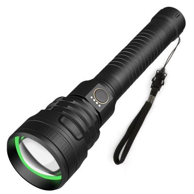 China High Power 1800 Emergency 20W P70 Lumen Portable Aluminum Torch Outdoor Waterproof USB LED Rechargeable Flashlights for sale