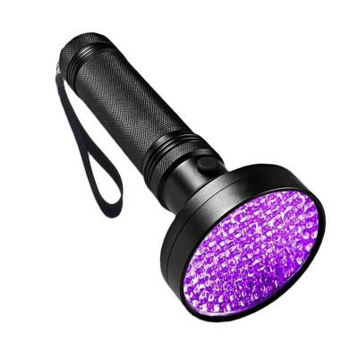 China Professional Camping 100 LED Bulbs Black Light Torch Aluminum UV Flashlights 395nM for Dog Urine and Bed Bug for sale