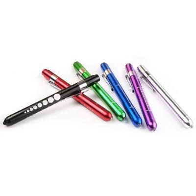 China Custom Emergency Logo Professional LED Aluminum Pen Light For Doctor And Nurse for sale