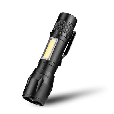 China High Power 300 Lumen Portable Zoom Emergency LED Flashlights Waterproof USB MINI Flashlights Aluminum Torch for sale