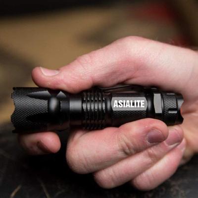 China Camping 150 Lumen MINI XPE LED Torch AA Battery Power Aluminum Alloy Zoom Tactical Portable Flashlight for sale