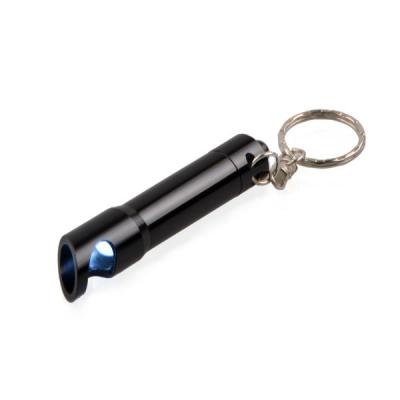 China Emergency MINI Key Light Torch Metal Logo Custom Bottle Openers With LED Key Chain Light Handheld Flashlights for sale