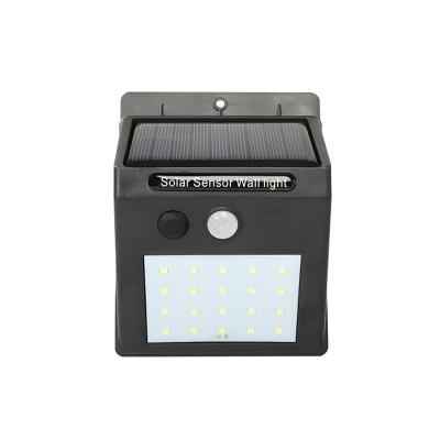 China High Power 20 LED ROAD 300 Lumen Motion Sensor Wall Lamp IP65 Outdoor Waterproof Solar Garden LED Wall Light for sale