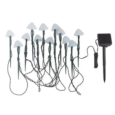 China Outdoor Garden Decoration LED Mushroom String Lights Waterproof Solar Powered Garden Lights for sale