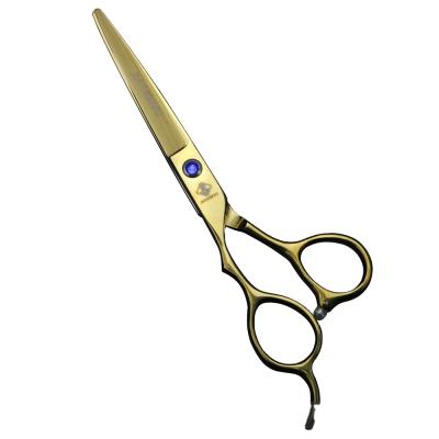 China Thinning Scissors 6.0 Inch Fashion Scissors Flat Tooth Hair Scissor Left Hand Scissors Beauty Gold Design FL-03 for sale