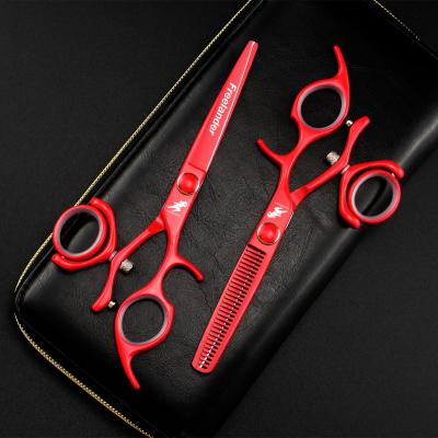 China Cutting Scissors Barber Scissors 6 Inch Hair Scissors Cutting Ring Handle Top-grade Rotating Hair Scissors LDC-60 Metal Professional Hair Beauty for sale