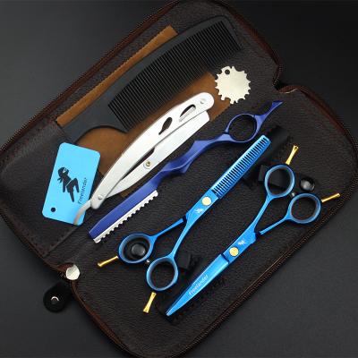 China 5.5 Inch FMA-08 Hairdressing Scissors Long Tooth Hair Scissors Durable Thinning Scissors Set 5.5 Inch for sale