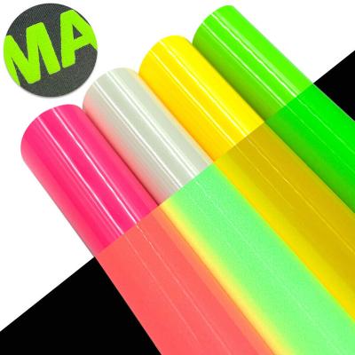 China Luminous HTV 3D Blast Heat Transfer Vinyl Film Glow In The Dark For Textile Press Printing Vinil Roll Iron Thermal Blast On Luminous 3D T-shirt HTV Blast for sale