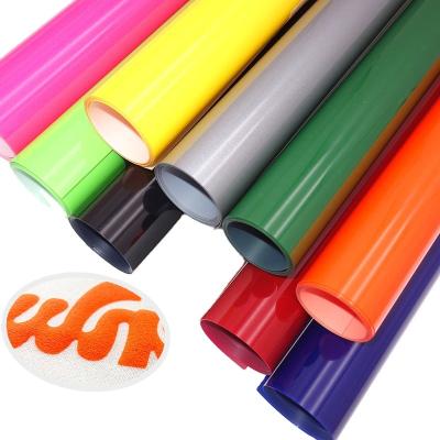 China 3D Cup Blast Vinyl Film Transfer With Heat Inflated Foam HTV Press Film Vinyl Iron On Vinyl T-shirt DIY Bag For Clothes Rest Textile for sale