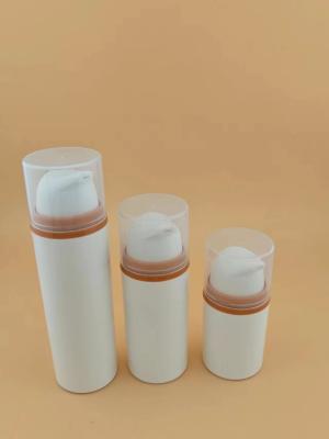 China Plastic PP Empty 15ml 30ml 50ml Cosmetic Airless Pump Lotion Serum Bottle for sale