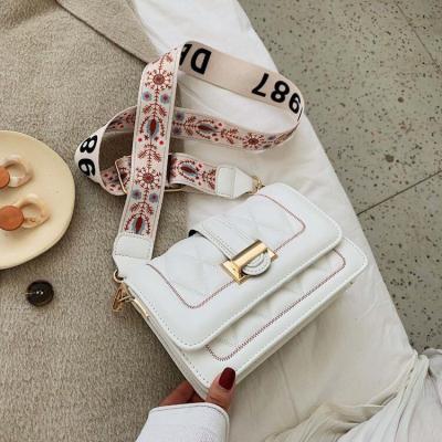 China Retro PU Women Bag Body Cross Tote Pu New Tide Korean Fashion Belt Ladies Handbags for sale