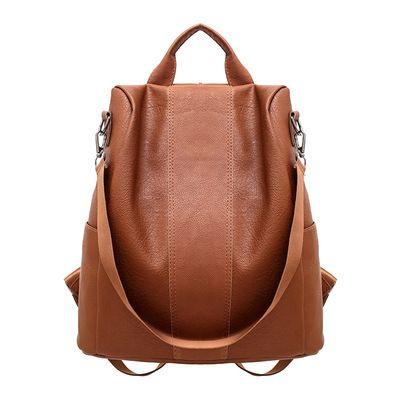 China Waterproof backbags for women's new fashion casual light 2021 new women's backbags, elegant and soft backbag women bags for sale