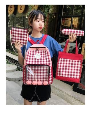 China Fashionable And Hot Selling Four-piece Waterproof Set For Teenagers Cute Rucksack Backpack 2021 for sale