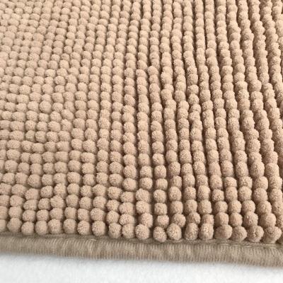 China Washable Soft Luxury cute chenille bath mat carpet set for sale