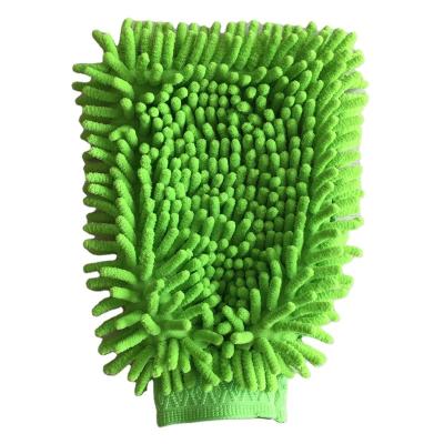 China Sustainable Chenille microfiber scratch free lint free car detail cleaning  auto wash mitt car cleaning for sale