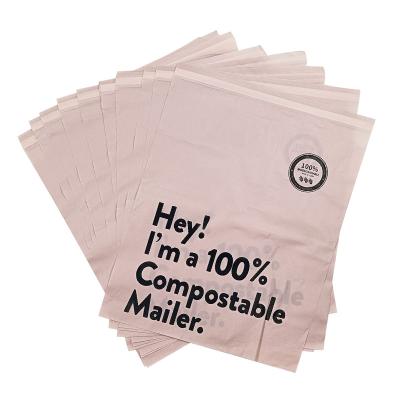 China Logo Messenger Biodegradable Poly Mailer Mailing Bags Compostable Postage Plastic Envelopes Custom Non-Toxic Eco-Friendly Waterproof For Clothing for sale