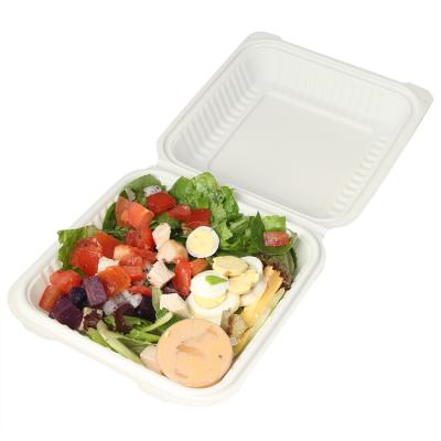 China Fast Food Biodegradable Biodegradable Disposable Box Packing Bento Takeaway Food Bowl Square Cornstarch Lunch Box for sale