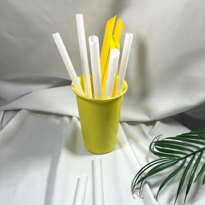 China Juice Pla Material Disposable Eco Friendly Compostable Drinking Straw Low Moq Qianhe Contemporary Wholesale Customization for sale