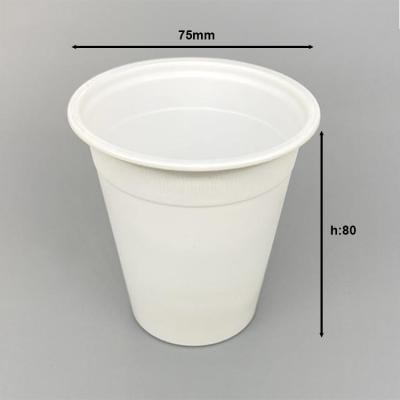 China Factory Direct Wholesale Cheap Disposable Tea Coffee Cup Aceptable Compostable Biodegrad Cornstarch Plastic Cups And Saucers for sale