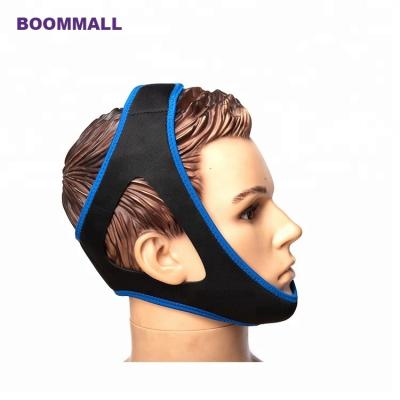 China OEM Adjustable Neoprene Adjustable Anti Snore Chin Strap Breathable Anti Snoring Device For Women Men Sleep for sale