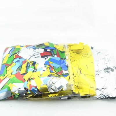 China Confetti Explosion Proof Metallic GOLD GREEN-BLUE RED SILVER GREEN-BLUE Festival Decoration Cloth Paper For Party Decoration for sale