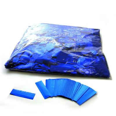 China Foil Mylar Rectangle Confetti Metallic Blue Explosion Proof Foil Foil For Indoor Party For Party Events for sale