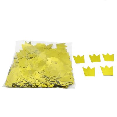 China Party Supplies Crown Stage fx Party Gold Konfetti Metallic Confetti For Events Ceremony for sale