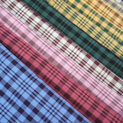 China Breathable Hot Sale Dyed Yarn Check Mens And Womens Shirt Fabrics For Dress for sale