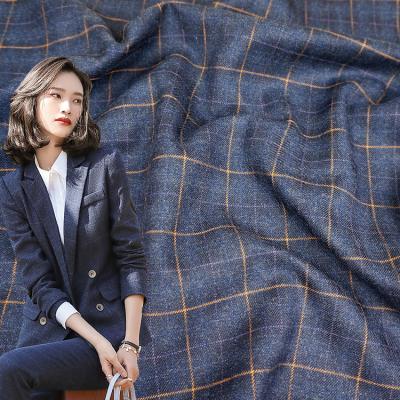 China Wrinkle Resistant Factory Directly Supply Italian Mens Plaid Suits Fabric For Uniform Coat for sale