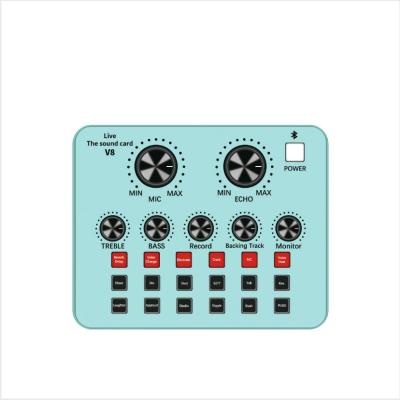 China Perfect Sound Professional Usb Live Sound Card External Studio Audio Interface Recording Sound Card V8sj for sale