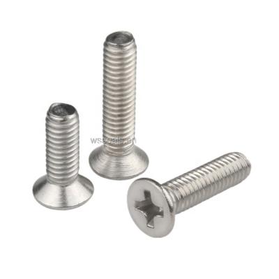 China Stainless Steel Countersunk Spline Bolt Cross PHILLIPS Steel and SUS for sale