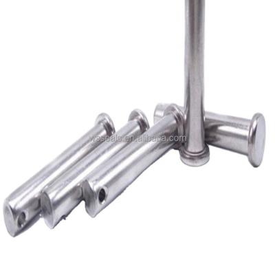 China M3 - M20 DIN 1444 / ISO 2341 Stainless Steel Flat Head Pivot Pins With Head WS for sale