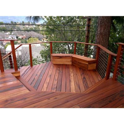 China Termite Proof Modern Brazilian Cumaru Hardwood Decking Flooring for sale