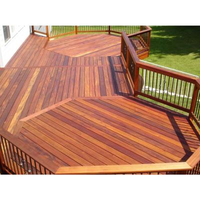 China Modern 90mm Wide Burmese Teak Outdoor Decking Flooring for sale