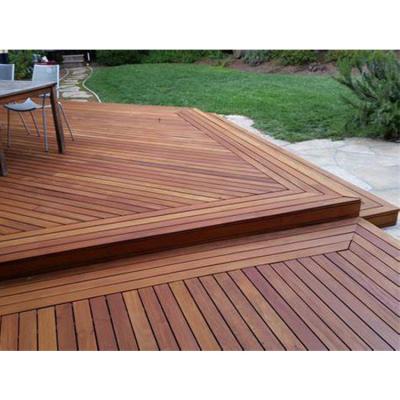 China Modern Exterior Wet And Dry Climate Resistance Merbau Wood Decking for sale