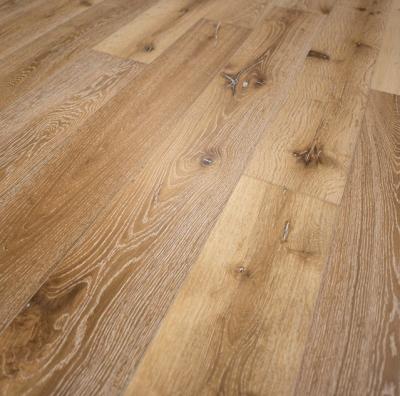 China European Oak Limed Rustic French Oak Engineered Wood Flooring for sale