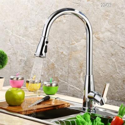 China Modern Modern Kitchen Faucet With Pull Out Sprayer Mixer Kitchen Faucet for sale