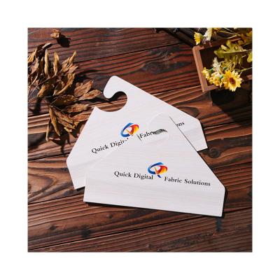 China Private Textile Fabric Display Design Show Cardboard 350g Rectangle Garment Hanging Label Card for sale