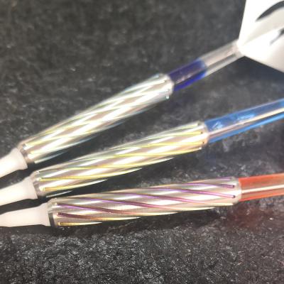 China 95% Tungsten Rainbow Color Soft 20.0 g Tip 95% Tungsten Darts Barrels Sets With Shafts And Flights Tips for sale