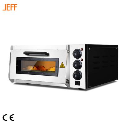 China JEFF P500-1 Counter Top Mini Small Electric Baker Oven Commercial Supply Commercial Bake Deck Oven For Sale With Pizza Stone 16