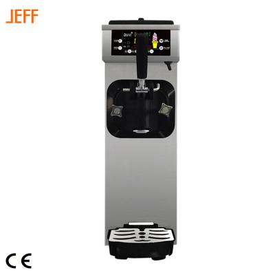 China Commercial JEFF BQL168 Brave Man Snack Factory Soft Serve Ice Cream Frozen Yogurt Making Soft Ice Cream Machine Price Ice Cream Machine for sale