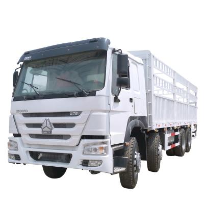 China Sinotruk Howo 60T White 8x4 Used Barrier Cargo Truck Used Trucks For Sale 6 - 8L for sale