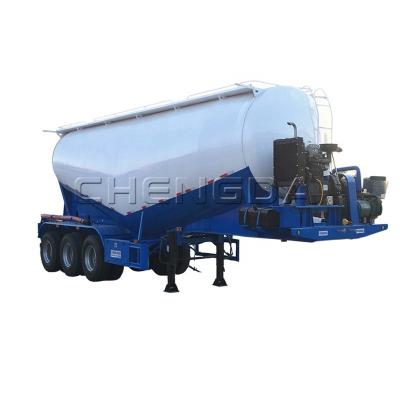 China Cement Tank Trailer Bulk Cement Truck Trailer 3 Axles Cement Tank Semi Trailer for sale