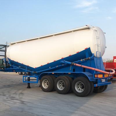 China Truck Trailer 60 Ton Tanker Storage Tank Dry Powder Bulk Cement Truck Semi Trailers for sale