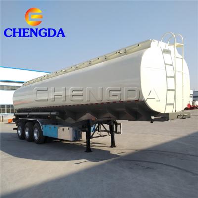 China Truck Trailer 3 Axles 40m3 7 Compartment 40000l Small Fuel Tank Trailer for sale