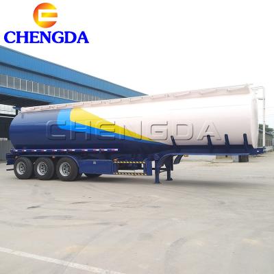 China Hot Selling Diesel Fuel Truck Trailer 3 Axle Aluminum Fuel Tank Trailer For Export for sale