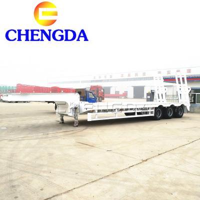 China Low Bed Trailer 100 Ton Low Bed Trailer Loader Low Bed Tractor Trailer for sale