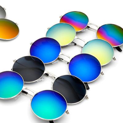 China Retro Sunglasses Round Mirror Wholesale Reflective Prince Sunglasses Men and Women of the Prince Sunglasses Color Mirror Toad for sale