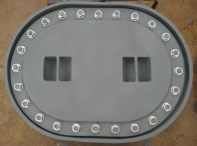 China Stainless Steel Ship Hatch Cover Round Angle Watertight / Weathertight for sale